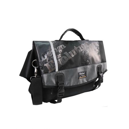 flap closure waterproof messenger bag briefcase detachable shoulder strap n5207b_03